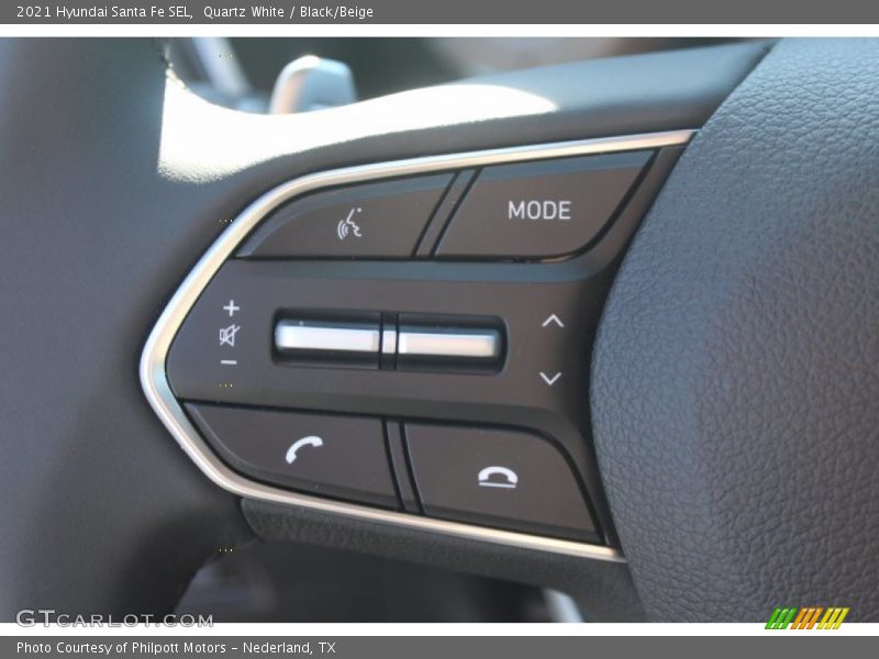 Quartz White / Black/Beige 2021 Hyundai Santa Fe SEL