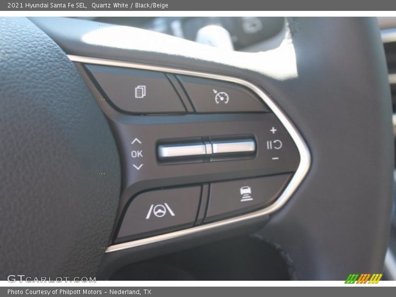 Quartz White / Black/Beige 2021 Hyundai Santa Fe SEL