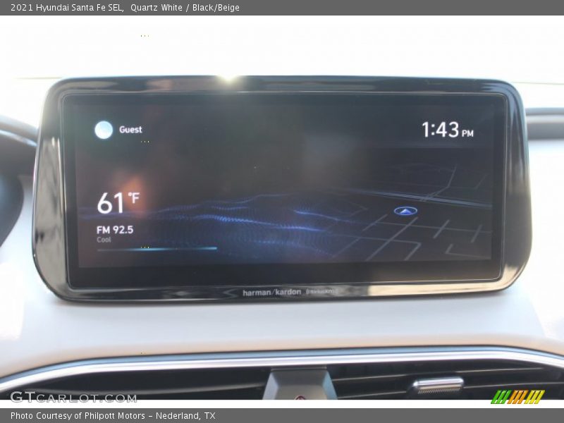 Quartz White / Black/Beige 2021 Hyundai Santa Fe SEL