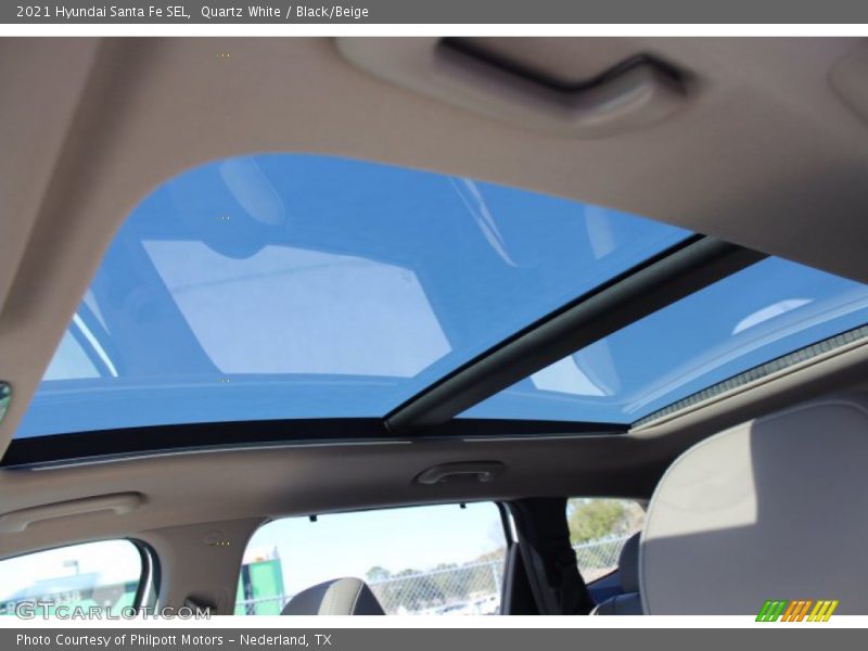 Quartz White / Black/Beige 2021 Hyundai Santa Fe SEL