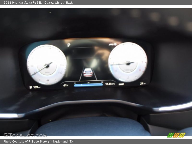 Quartz White / Black 2021 Hyundai Santa Fe SEL