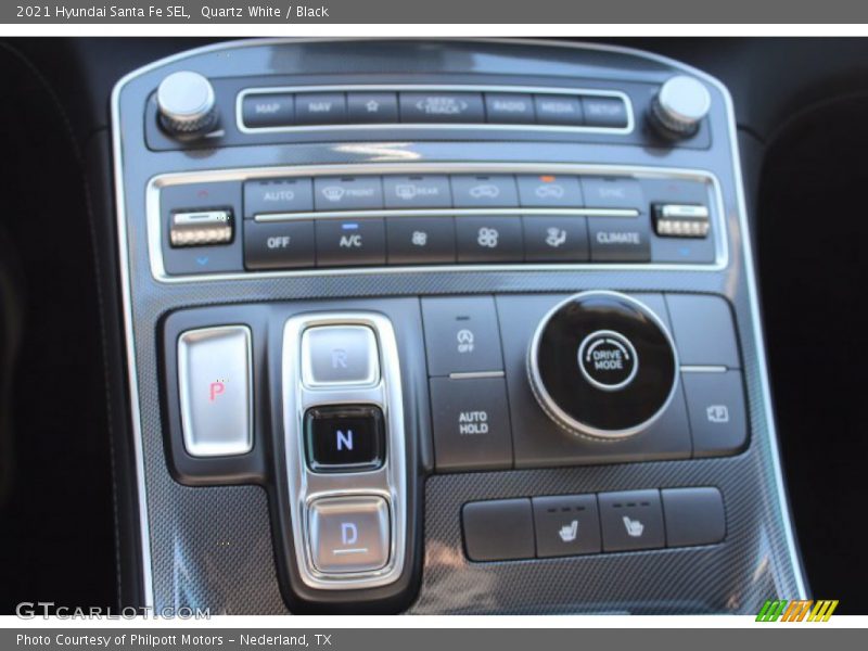 Quartz White / Black 2021 Hyundai Santa Fe SEL