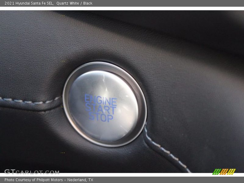 Quartz White / Black 2021 Hyundai Santa Fe SEL