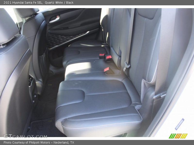 Quartz White / Black 2021 Hyundai Santa Fe SEL