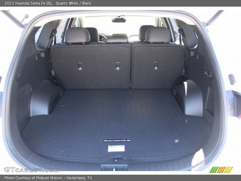 Quartz White / Black 2021 Hyundai Santa Fe SEL