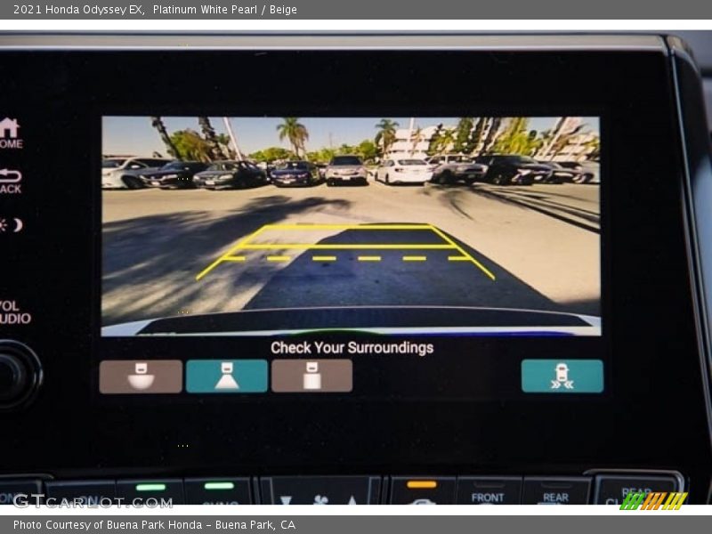 Platinum White Pearl / Beige 2021 Honda Odyssey EX