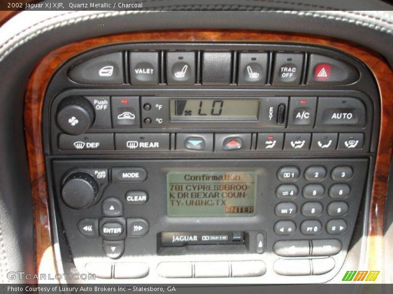 Quartz Metallic / Charcoal 2002 Jaguar XJ XJR