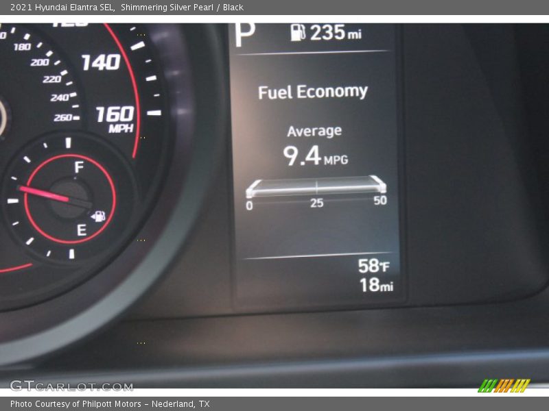 Shimmering Silver Pearl / Black 2021 Hyundai Elantra SEL