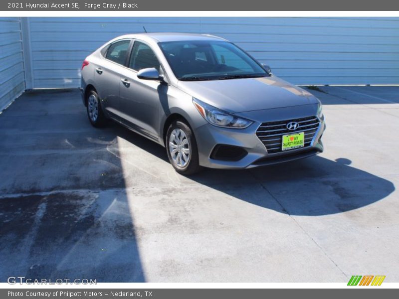 Forge Gray / Black 2021 Hyundai Accent SE
