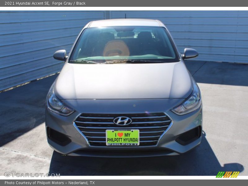 Forge Gray / Black 2021 Hyundai Accent SE