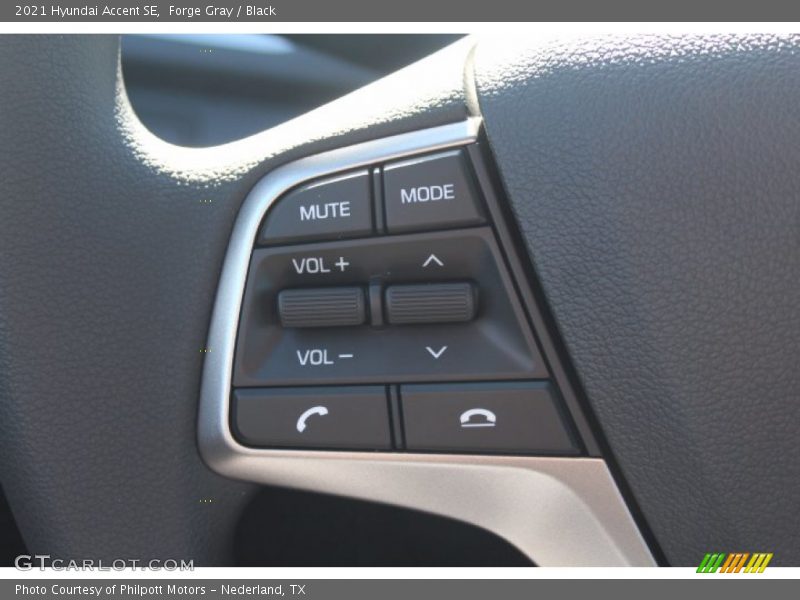 Forge Gray / Black 2021 Hyundai Accent SE