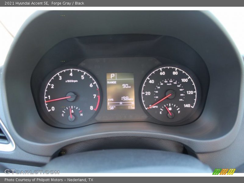 Forge Gray / Black 2021 Hyundai Accent SE