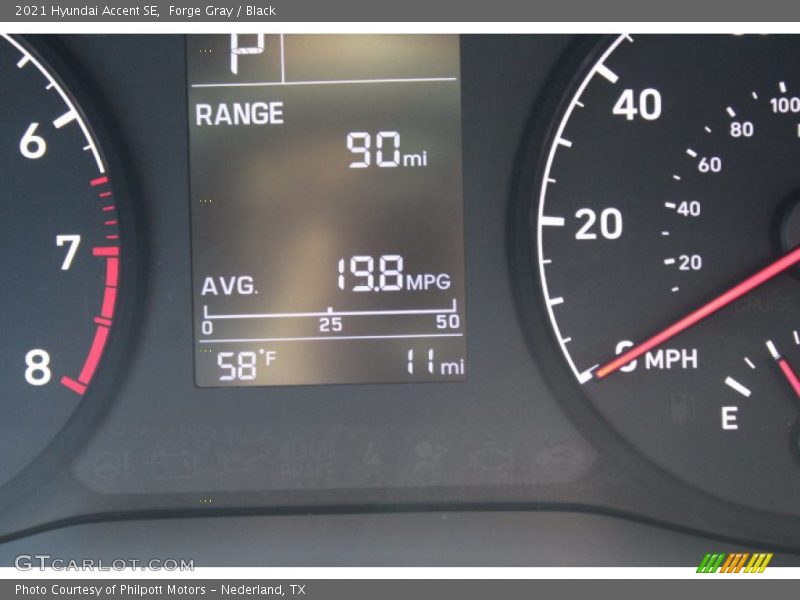 Forge Gray / Black 2021 Hyundai Accent SE