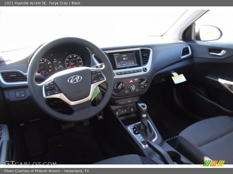 Forge Gray / Black 2021 Hyundai Accent SE