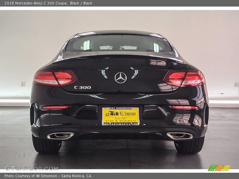 Black / Black 2018 Mercedes-Benz C 300 Coupe