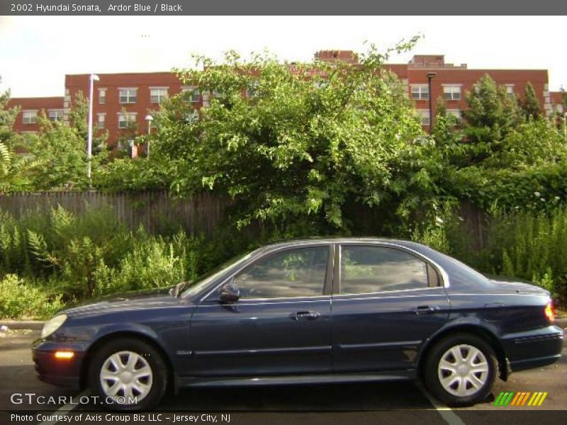 Ardor Blue / Black 2002 Hyundai Sonata