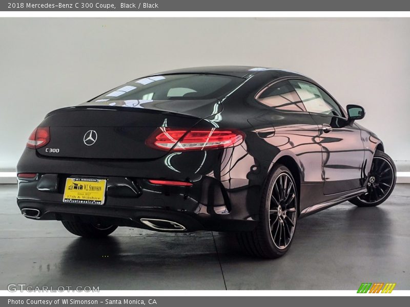 Black / Black 2018 Mercedes-Benz C 300 Coupe