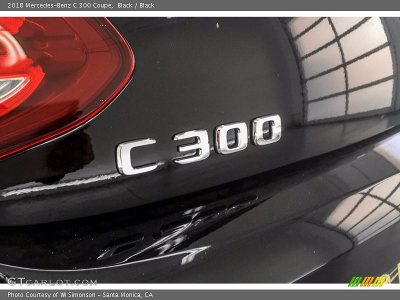 Black / Black 2018 Mercedes-Benz C 300 Coupe