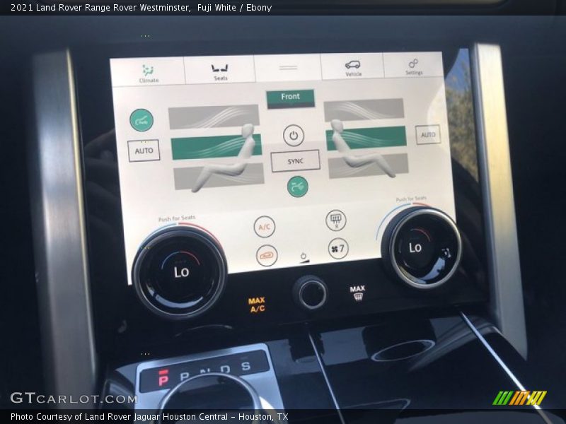 Controls of 2021 Range Rover Westminster