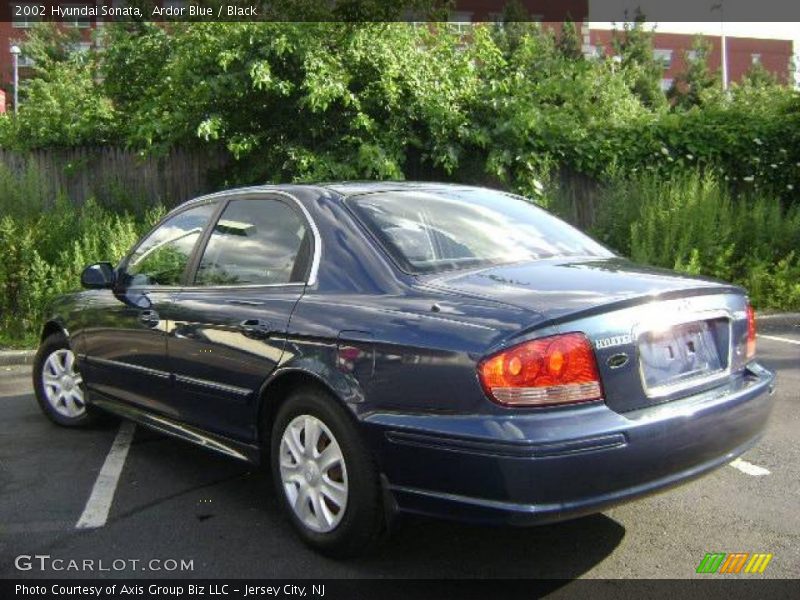 Ardor Blue / Black 2002 Hyundai Sonata