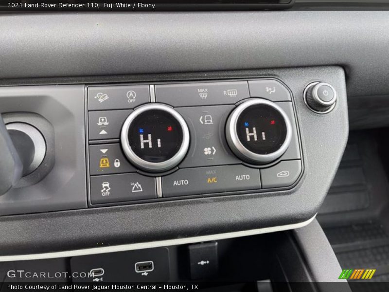 Controls of 2021 Defender 110