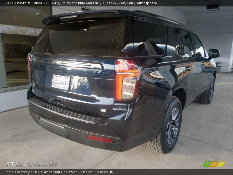 Midnight Blue Metallic / Gideon/­Very Dark Atmosphere 2021 Chevrolet Tahoe Z71 4WD