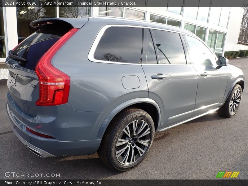 Thunder Gray Metallic / Charcoal 2021 Volvo XC90 T5 AWD Momentum