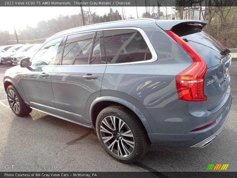 Thunder Gray Metallic / Charcoal 2021 Volvo XC90 T5 AWD Momentum