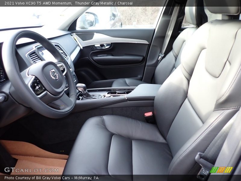 Thunder Gray Metallic / Charcoal 2021 Volvo XC90 T5 AWD Momentum