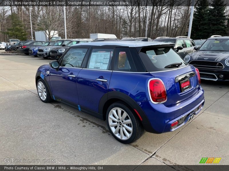 Starlight Blue Metallic / Carbon Black 2021 Mini Hardtop Cooper S 4 Door