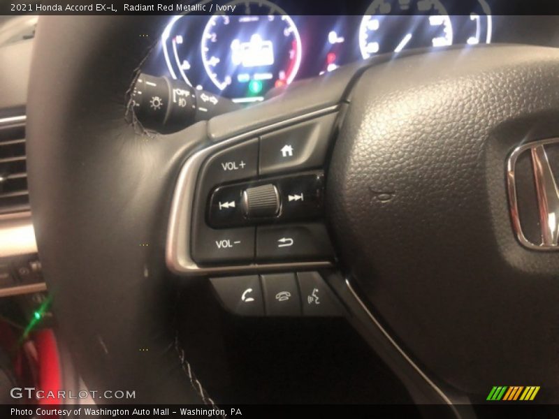 Radiant Red Metallic / Ivory 2021 Honda Accord EX-L