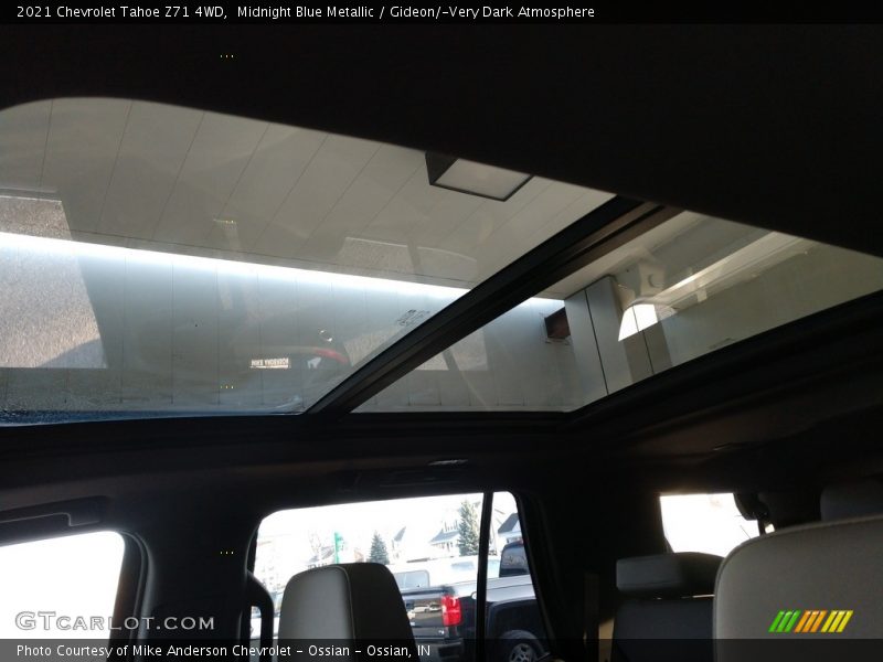 Sunroof of 2021 Tahoe Z71 4WD