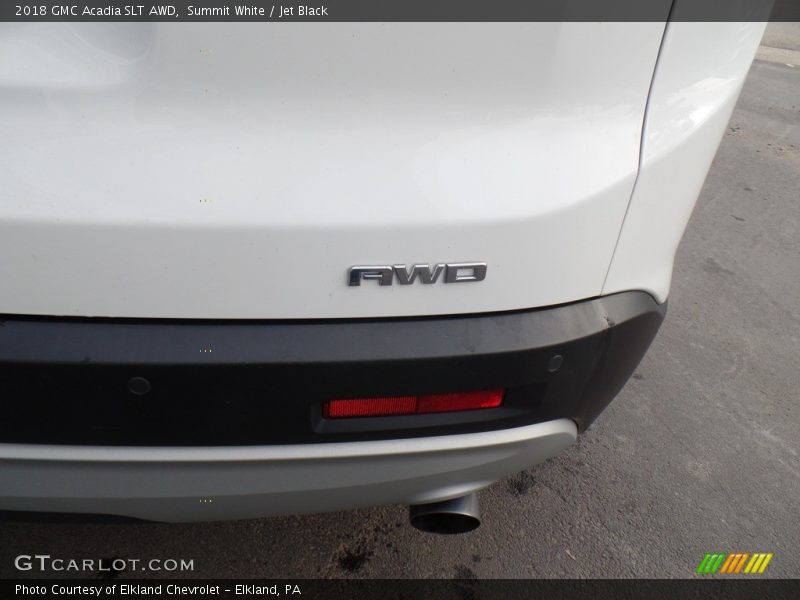 Summit White / Jet Black 2018 GMC Acadia SLT AWD
