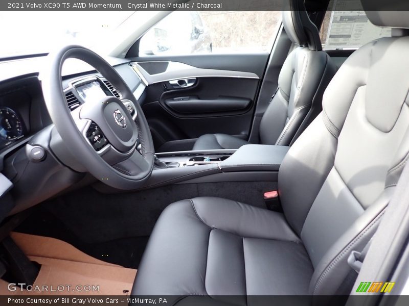 Crystal White Metallic / Charcoal 2021 Volvo XC90 T5 AWD Momentum