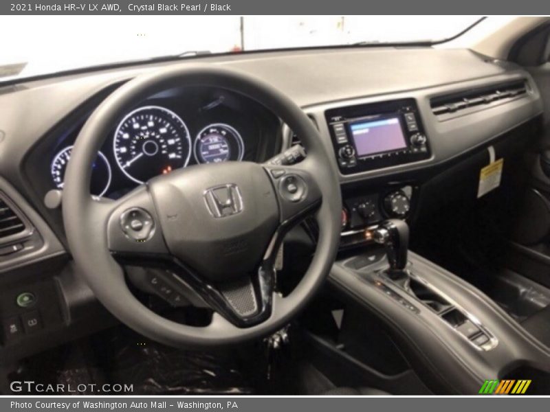 Crystal Black Pearl / Black 2021 Honda HR-V LX AWD