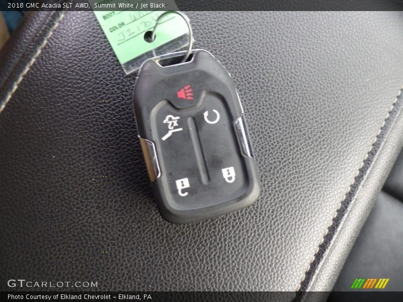 Summit White / Jet Black 2018 GMC Acadia SLT AWD