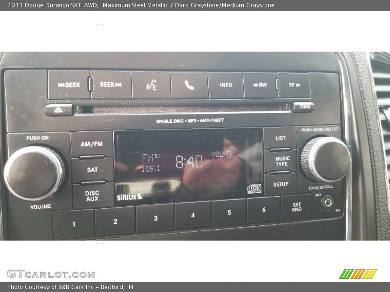Maximum Steel Metallic / Dark Graystone/Medium Graystone 2013 Dodge Durango SXT AWD