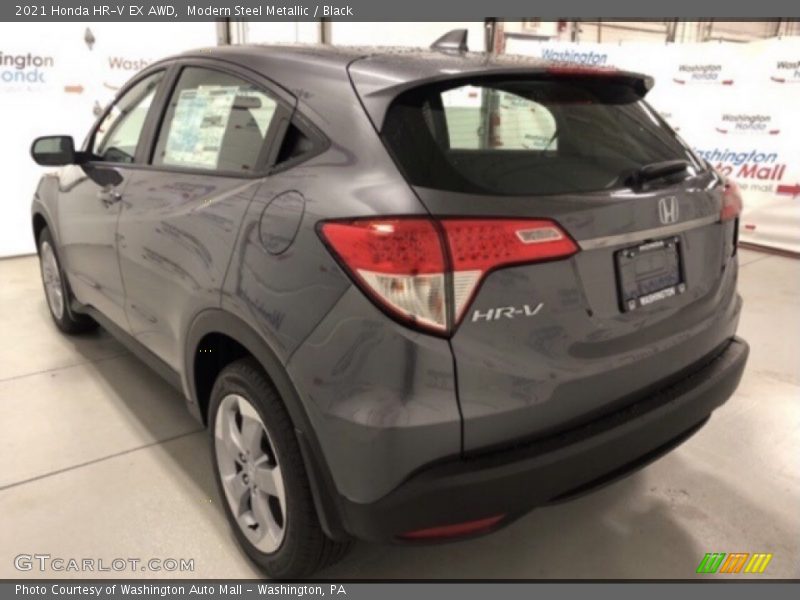 Modern Steel Metallic / Black 2021 Honda HR-V EX AWD