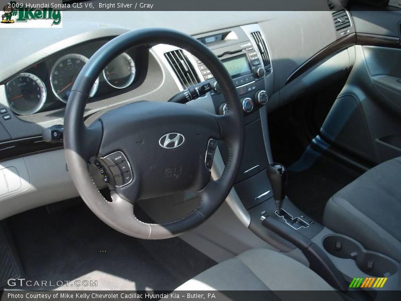Bright Silver / Gray 2009 Hyundai Sonata GLS V6