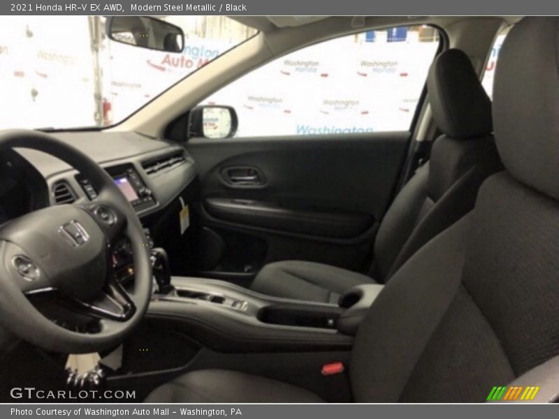 Modern Steel Metallic / Black 2021 Honda HR-V EX AWD
