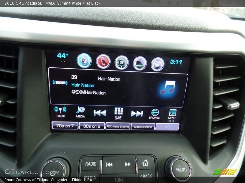 Summit White / Jet Black 2018 GMC Acadia SLT AWD