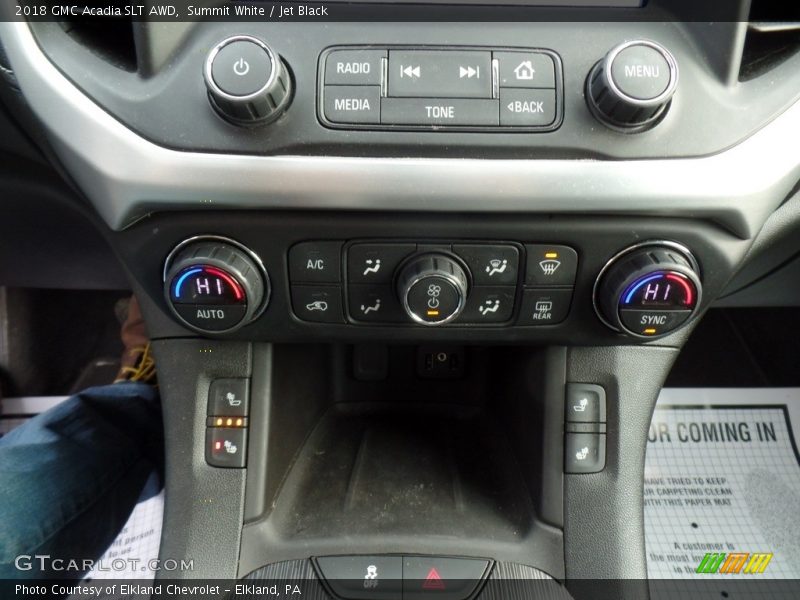 Summit White / Jet Black 2018 GMC Acadia SLT AWD