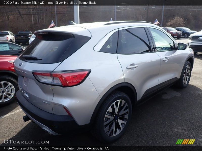 Ingot Silver Metallic / Ebony Black 2020 Ford Escape SEL 4WD