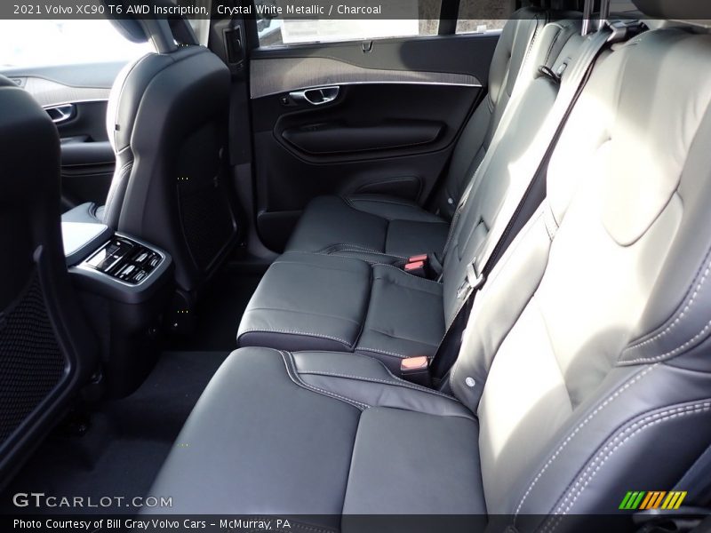 Crystal White Metallic / Charcoal 2021 Volvo XC90 T6 AWD Inscription