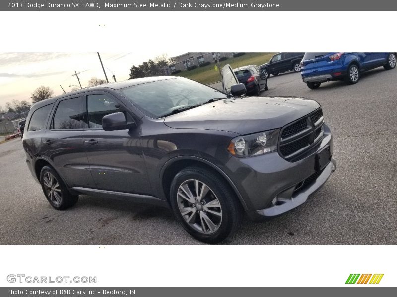 Maximum Steel Metallic / Dark Graystone/Medium Graystone 2013 Dodge Durango SXT AWD