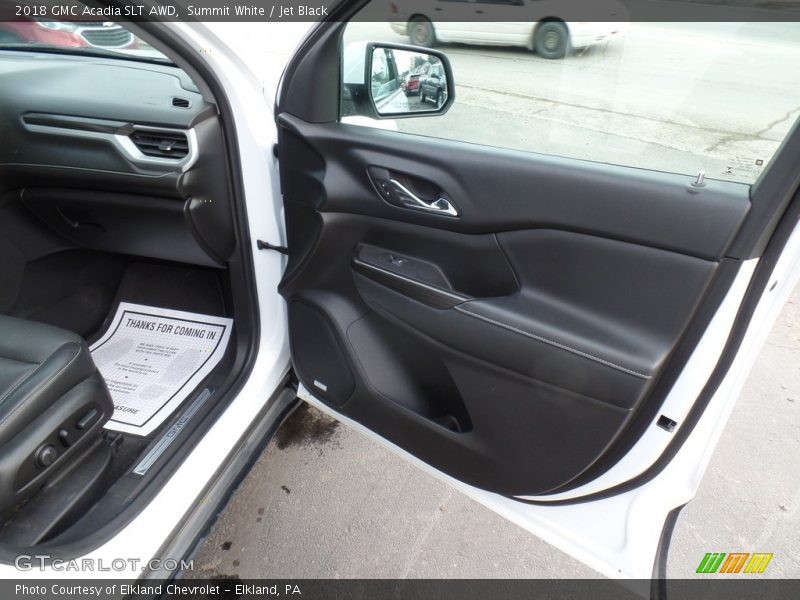 Summit White / Jet Black 2018 GMC Acadia SLT AWD
