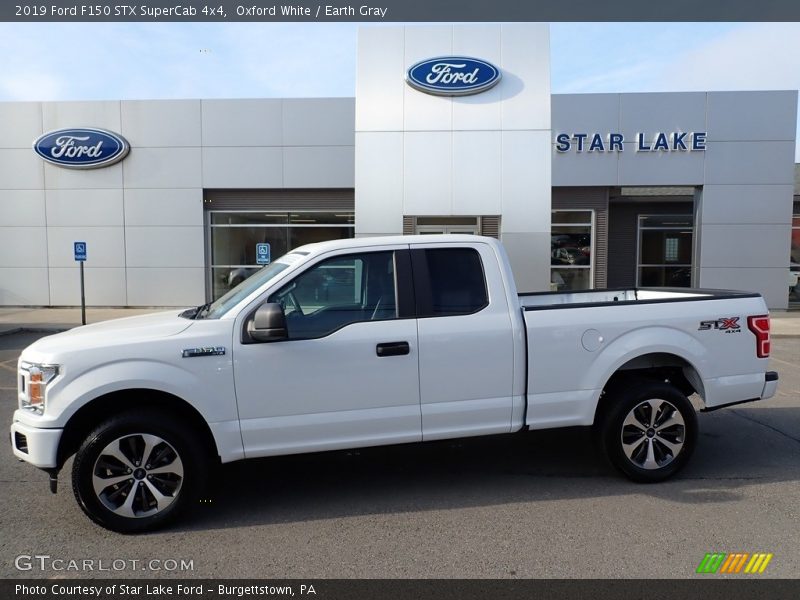 Oxford White / Earth Gray 2019 Ford F150 STX SuperCab 4x4