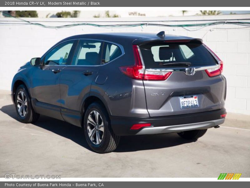 Modern Steel Metallic / Black 2018 Honda CR-V LX