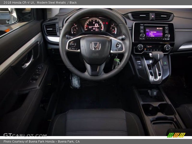 Modern Steel Metallic / Black 2018 Honda CR-V LX