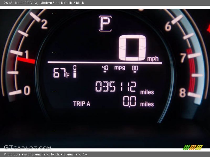 Modern Steel Metallic / Black 2018 Honda CR-V LX